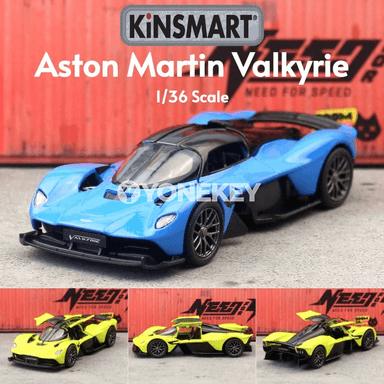 KiNSMART Aston Martin Valkyrie 1:36 metal model awtoulag