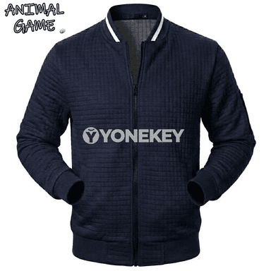 Erkekler üçin güýz-gyş sport zipli jaket, ýeňil gündelik sweatshirt