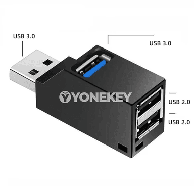 NNBILI USB 3.0 Hub Adapter — 1-den 3-e portly ýokary tizlikli