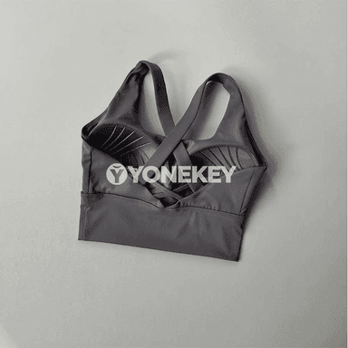 Aýal-gyzlar üçin ýokary goldawly sport bra — dem alýan, çalt gurap bilýän
