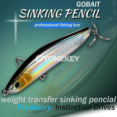 Balyk tutmak üçin çümýän pencil bait 12g/16g, 8.5–9.8 sm