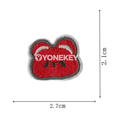 16 sany küştekli aýy nakışly çagalar üçin ütükli ýamalar