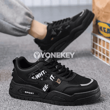 Koreýa stili erkekler üçin ýeňil mesh krasowkalar, goýy platformaly