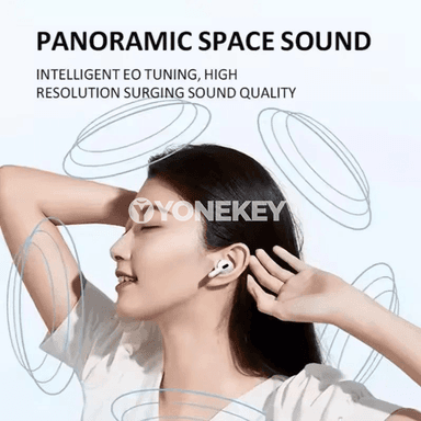 K18 Bluetooth 5.2 TWS sport gulaklyklary, mikrofonly, simsiz
