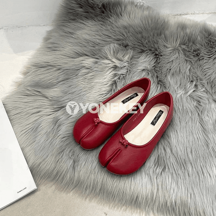 Aýal-gyzlar üçin tabi stilindäki ýumşak flats köwüşler, rahat, täze moda