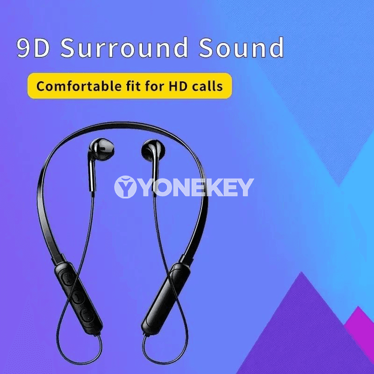 Bluetooth boýunakly simsiz sport nauşnigi, mikrofonly