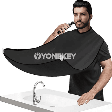 Erkekler üçin sakgal syrmak örtügi, saç we sakgal ýygyjy apron