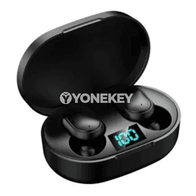 TWS E6S Bluetooth gulaklyklary, mikrofonly, simsiz, gürültini azaltýar