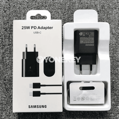 Samsung üçin 25W PD çalt zarýad beriji, USB-C kabel bilen