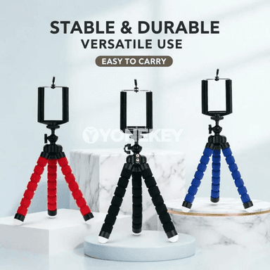 Mobil telefon üçin çeýe tripod, oktopus görnüşli mini saklaýjy
