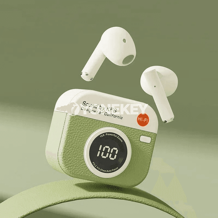 TWS simsiz Bluetooth nauşnikler, mikrofonly we ses izolýasiýaly