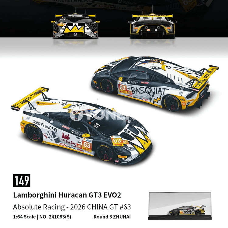 Lamborghini Huracan GT3 EVO2 1:64 metal model awtoulag