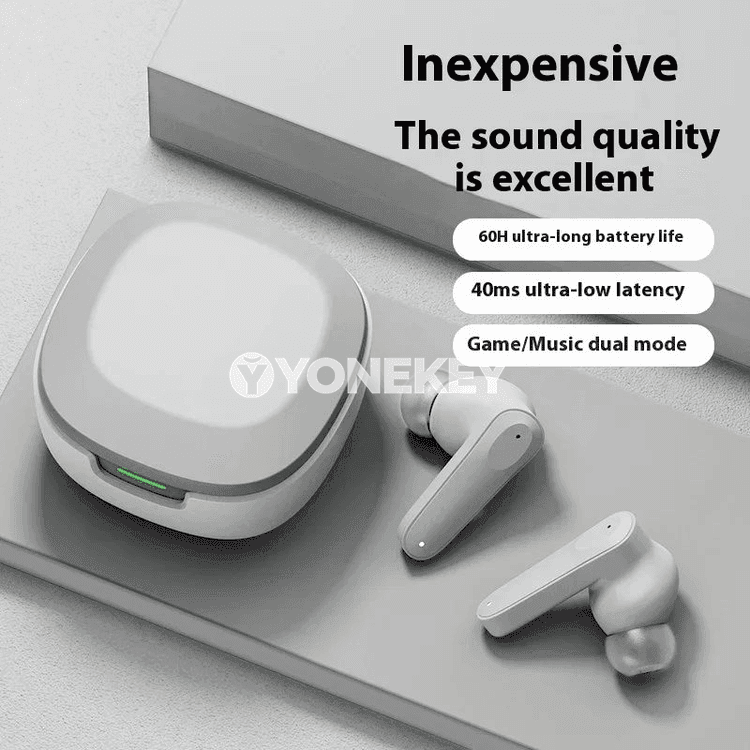 Bluetooth simsiz TWS nauşnikler, mikrofonly, sport üçin