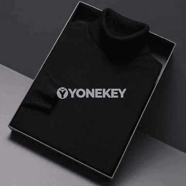 Erkekler üçin ýyly turtlenek switer, ýeňil we rahat gündelik model