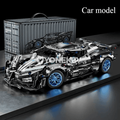 1:14 gurluşyk blokly sport maşyny, uzakdan dolandyrylýan DIY model