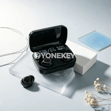 CHUBAN M10 Bluetooth simsiz nauşnik, LED displeý, mikrofonly