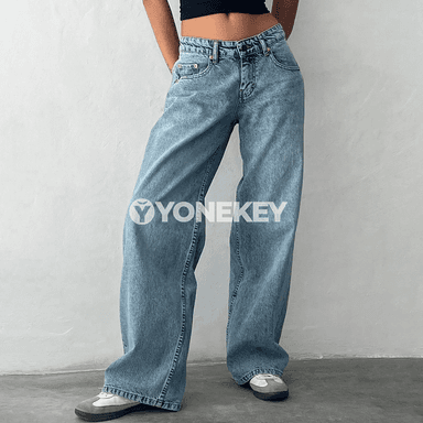 Zenanlar üçin baggy jeans: giň kesim, pes bel, gündelik stil