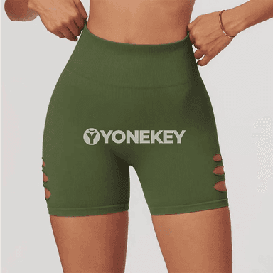 Aýallar üçin ýokary bili sport şortik — dartgynly, rahat, şekil beriji