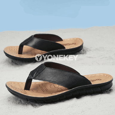 Erkekler üçin tomuslaýyn flip-flop sandallar, ýeňil we süýşmeýän