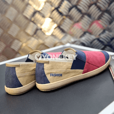 Erkekler üçin ýazlyk kanwa loafers, ýeňil we rahat gündelik aýakgap