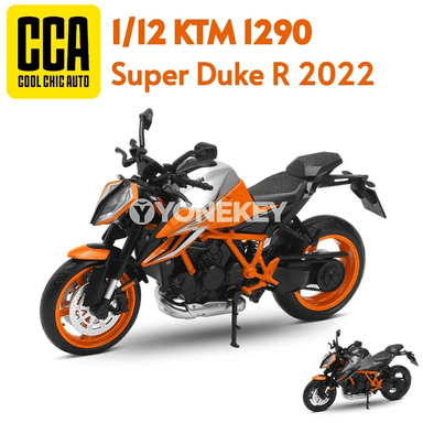 KTM 1290 Super Duke R 2022 metal motosikl modeli 1:12