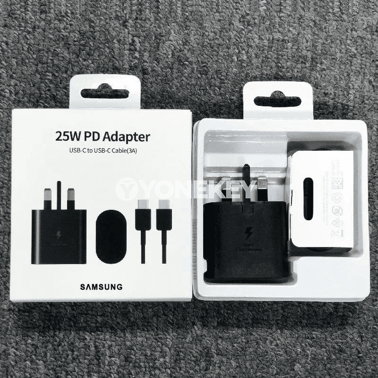 Samsung 25W UK Plug çalt zarýad beriji adapter, Galaxy üçin