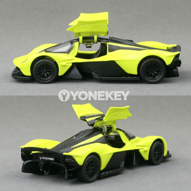 Aston Martin Valkyrie 1:43 metal ýol maşyny, yzyna süýşýän model
