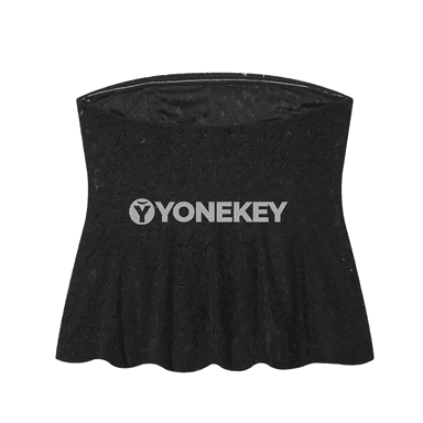 Zenanlar üçin gysga ýeňsiz dantelli top, dar kesim