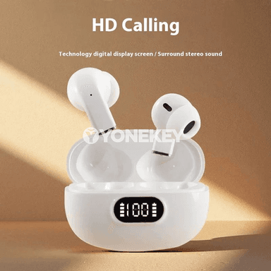 Pro 9S TWS Bluetooth gulaklyklar, LED displeýli, mikrofonly