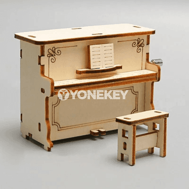 Çagalar üçin DIY el bilen işleýän pianino modeli, ylmy-tejribeli sowgat