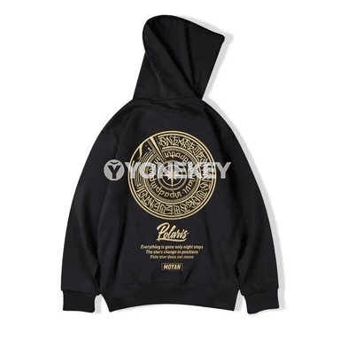 Erkekler üçin giň biçimli hoodie, şäher uslybyndaky ýeňil model