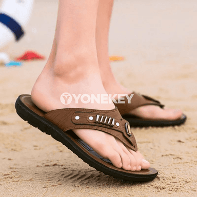Kişi üçin tomusky şypbyk-sandal, ýeňil flip-flop aýakgap