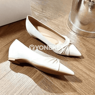 Zenanlar üçin pes ökjeli, burny ýiti, anti-slip rahat köwüş