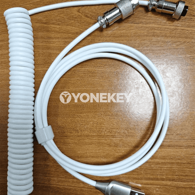 NNBILI Keyboard Aviator Cable — USB A to Type C, spirally kabel