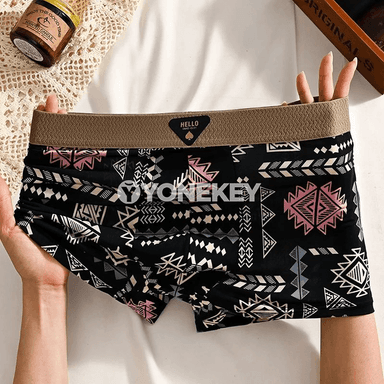 Erkekler üçin ice silk boxer şortik, 1 bölek — uly ölçeg, rahat