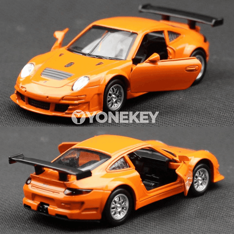 Porsche 911 GT3 RSR 1:39 metal maşyn modeli, kolleksiýa üçin