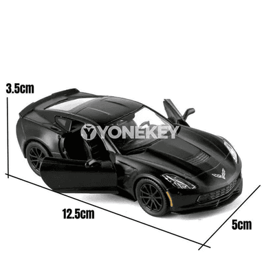 1:36 Chevrolet Corvette Grand Sport C7 metal modeli, kolleksiýa üçin