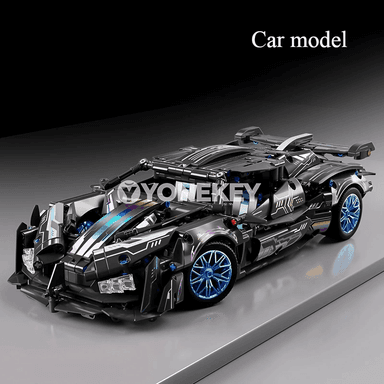 1:14 gurluşyk blokly sport maşyny, uzakdan dolandyrylýan DIY model