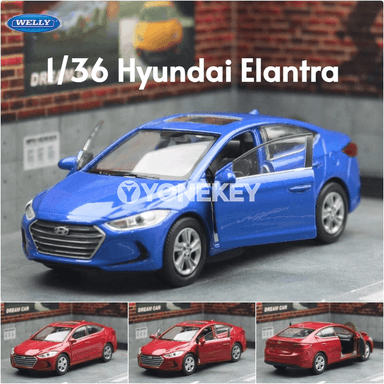 Hyundai Elantra metal model awtoulag, 1:36, çocuklar üçin