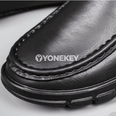 Erkekler üçin deri gündelik köwüşler, süýşmeýän, suw geçirmeýän loafers