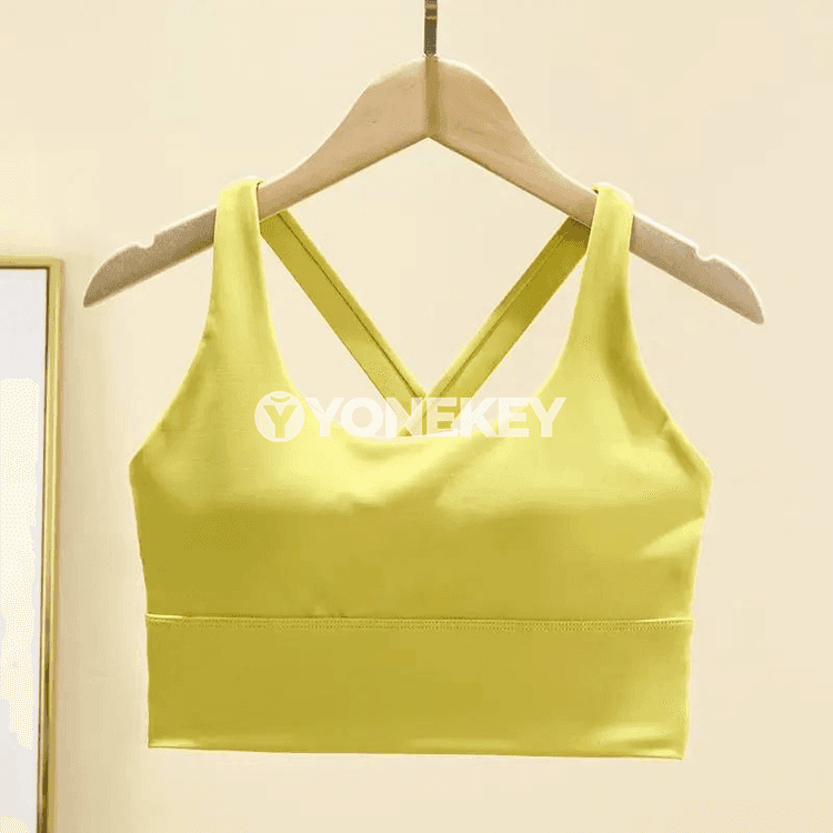 Aýal-gyzlar üçin ýokary goldawly sport bra — dem alýan, çalt gurap bilýän