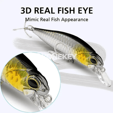 3 sany balyk tutmak üçin lure toplumy, 5 g / 8,5 g minnow