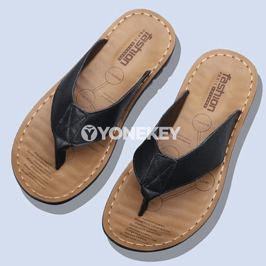 Erkekler üçin tomuslaýyn flip-flop sandallar, ýeňil we süýşmeýän
