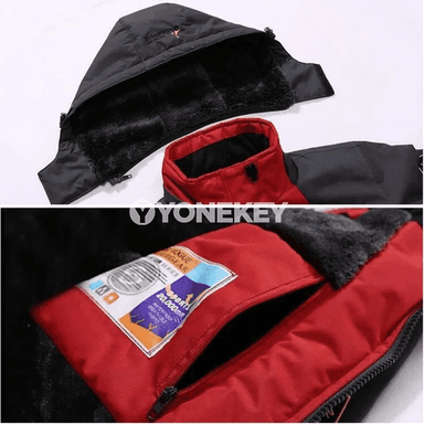 Gyş üçin ýyly, kapýuşonly erkekler parka penjek