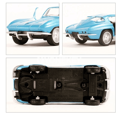 Chevrolet Corvette Stingray 1963 1:36 metal model awtoulag