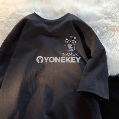 Erkekler üçin giň kesimli bezegli futbolka, M-8XL