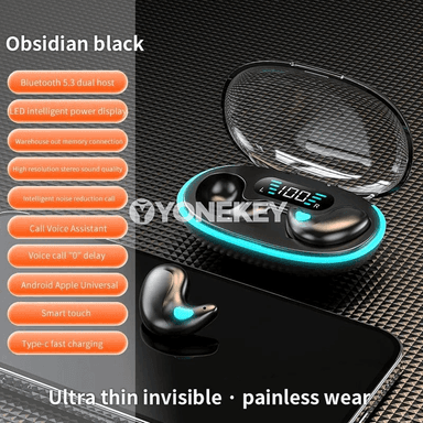 X55 TWS mini simsiz Bluetooth nauşnik, IPX5, ses azaldyşly