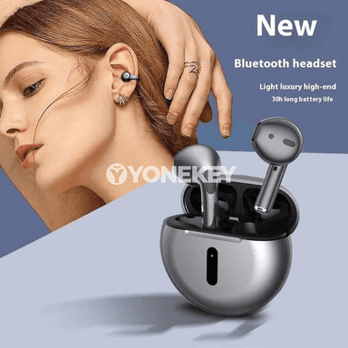 Bluetooth 5.3 simsiz nauşnikler, mikrofonly, ses izolýasiýaly
