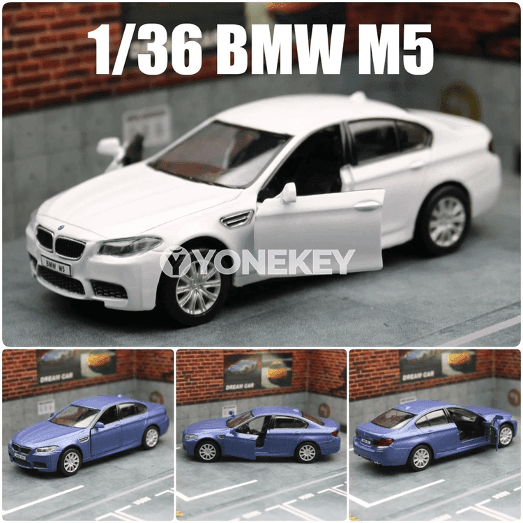 1:36 BMW M5 model awtoulag, çagalar üçin metal kolleksiýa ugry