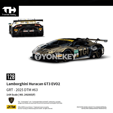 Lamborghini Huracan GT3 EVO2 1:64 diecast metal awtoulag modeli